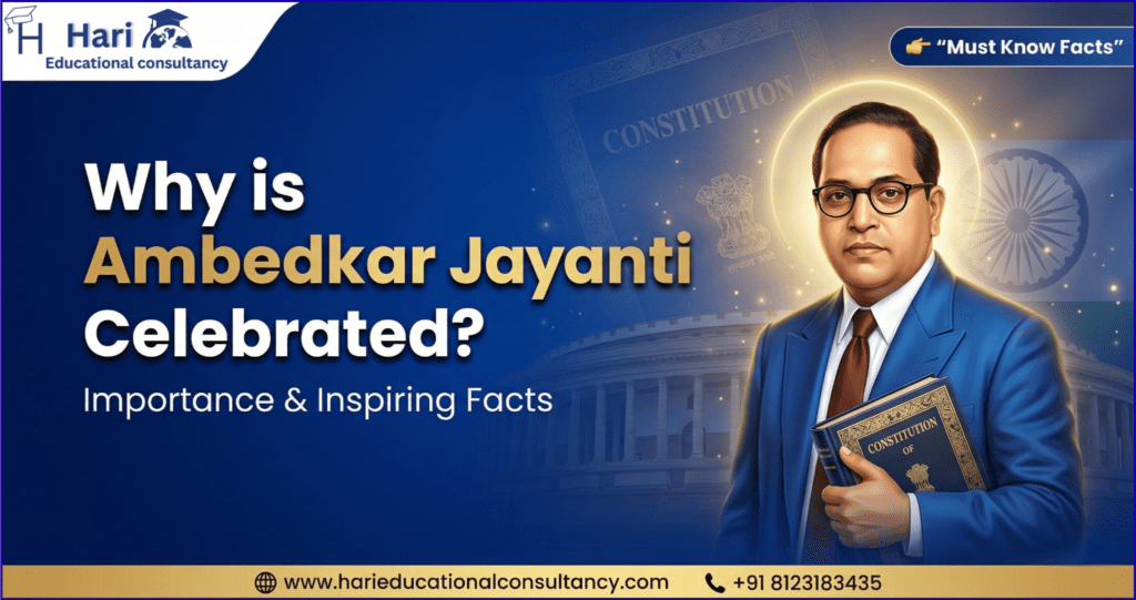 Dr BR Ambedkar portrait Ambedkar Jayanti celebration