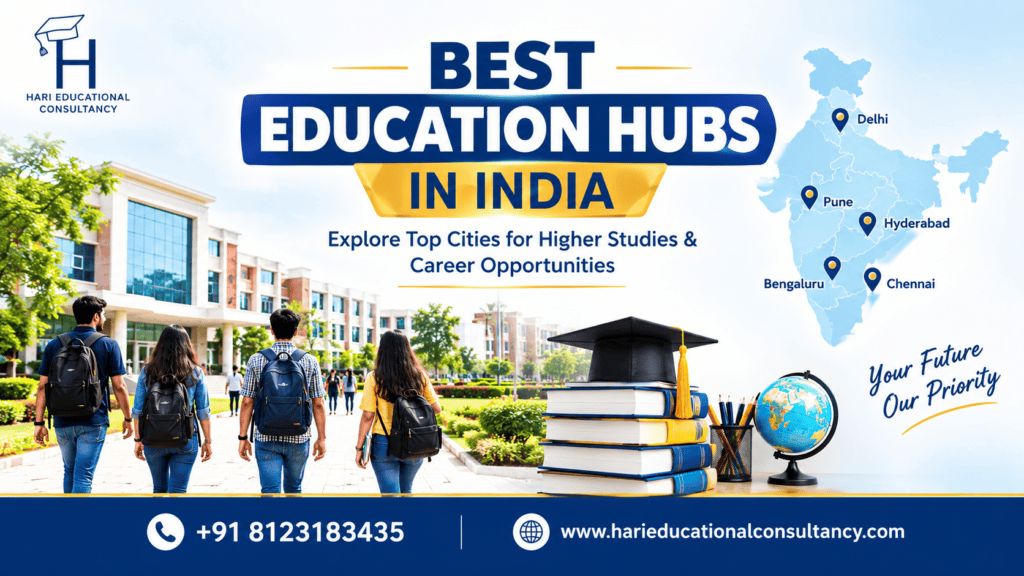 Best education hubs in India for higher studies and career opportunities